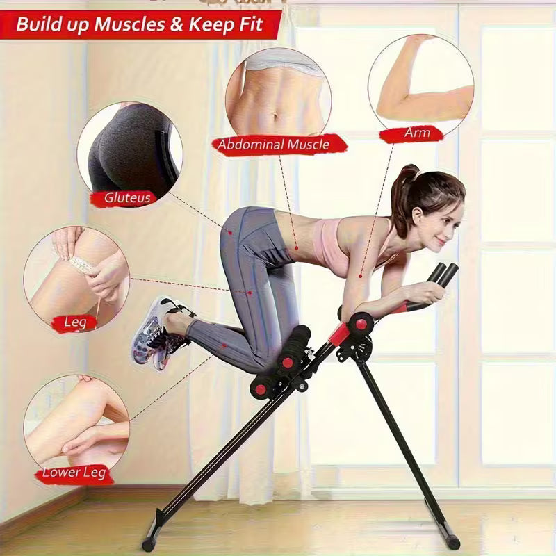 Adjustable Abdominal Trainer – 5-Level Foldable Core Machine