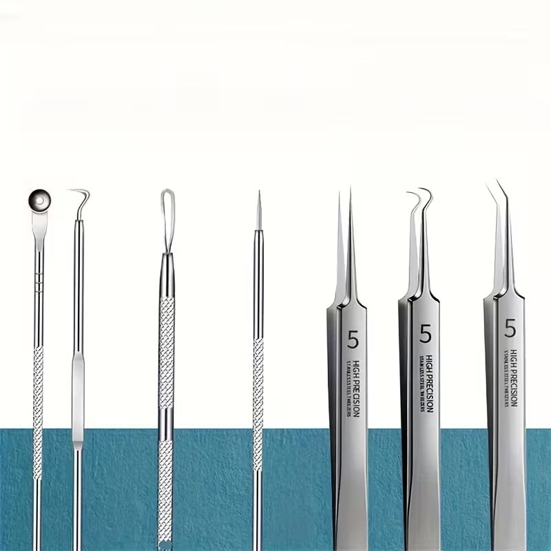 11pcs Professional Needle Set – Ultra-Fine Blackhead Remover & Pimple Picker