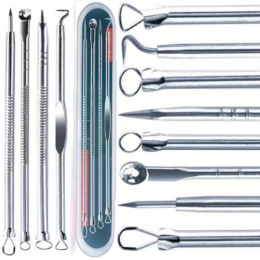4pcs Blackhead Remover Tool Kit – Comedone Extractor Set