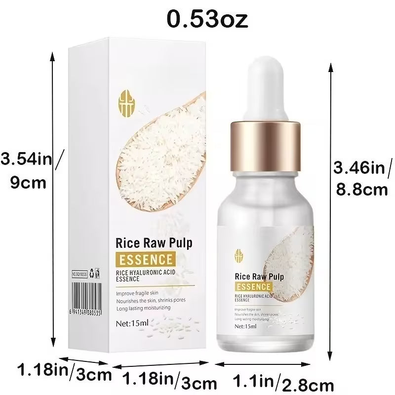 Long-Lasting Hyaluronic Acid & Rice Raw Pulp Serum – Hydrating & Pore Minimizing