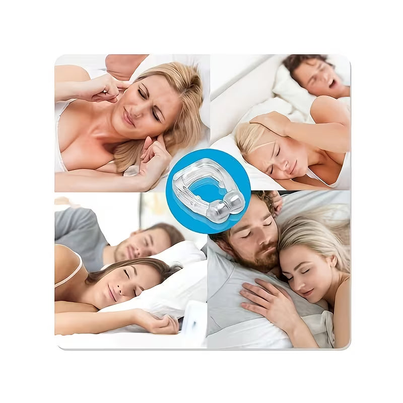 Anti-Snoring Nasal Clip - 4pcs with Box
