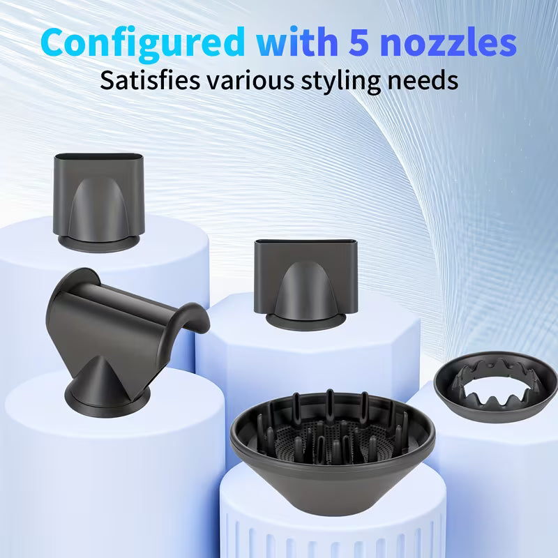 Advanced Ionic Hair Dryer – Rapid Drying with Magnetic Styling Attachments