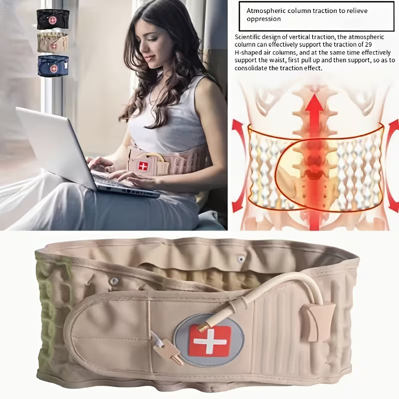 Massage & Decompression Back Belt – Adjustable Fitness Accessory for Workout Support & Therapeutic Relief