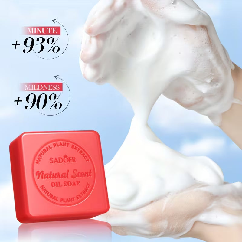 100g Handmade Rose Essential Oil Soap – Moisturizing & Gentle Cleanser