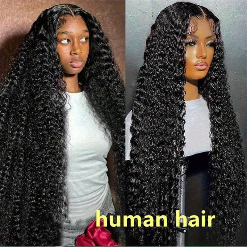 250% Density Deep Wave Lace Front Wig – Brazilian Virgin Human Hair