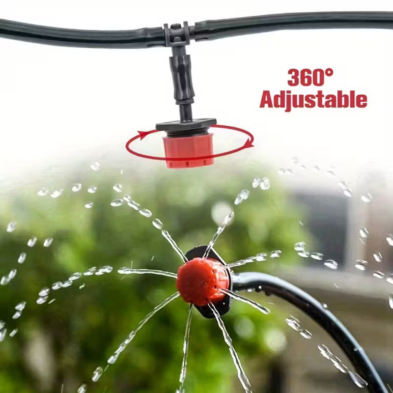 201pcs Garden Drip Irrigation Kit 50M | DIY Water-Saving Irrigation System for Garden, Patio, Greenhouse & Lawn