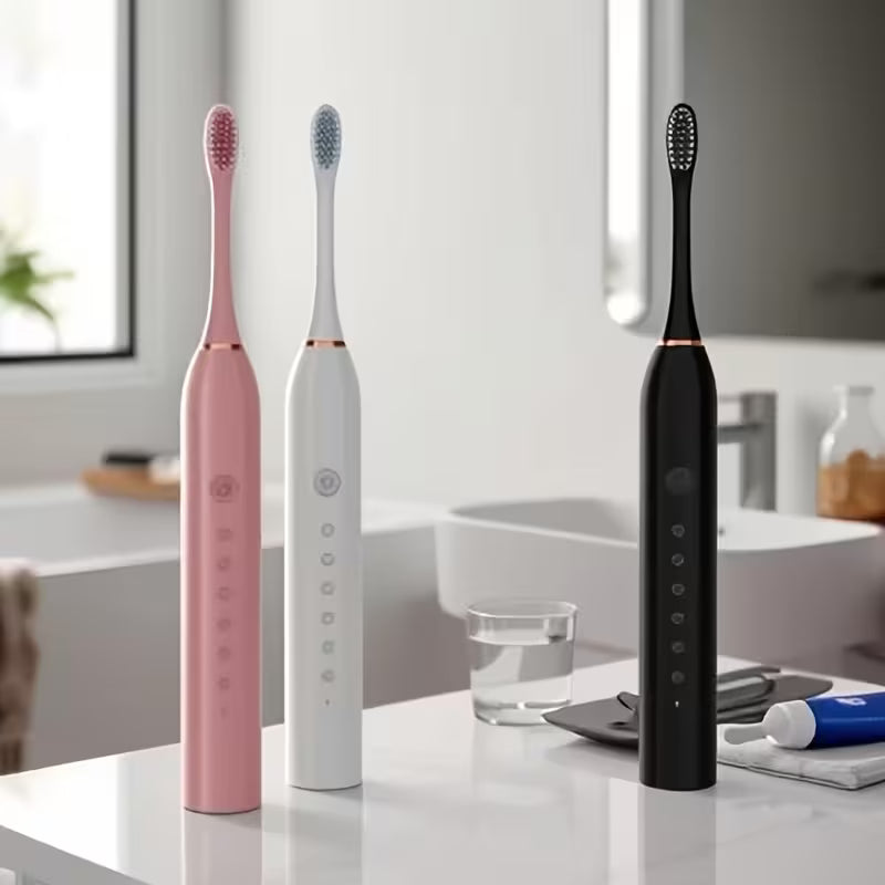 Rechargeable Smart Electric Toothbrush – 8 Heads, 6 Modes