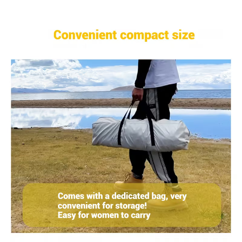Portable Camping Tent with 2 Doors & 2 Windows