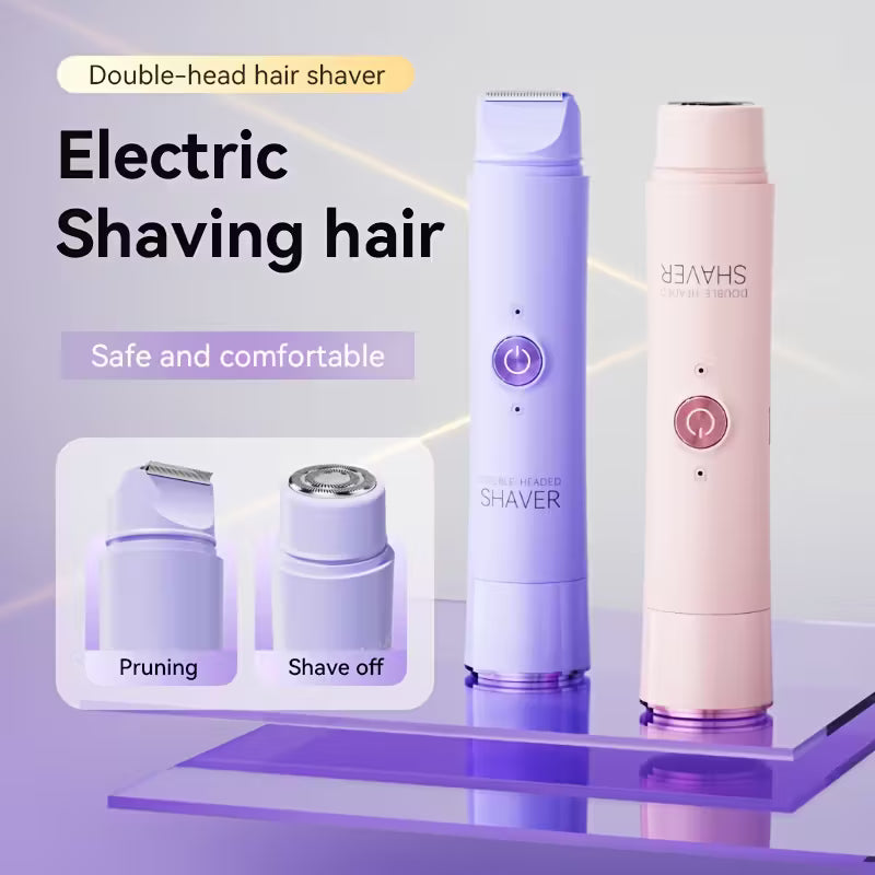 Double-Head Electric Shaver – Wireless USB Bikini & Body Trimmer, Wet & Dry