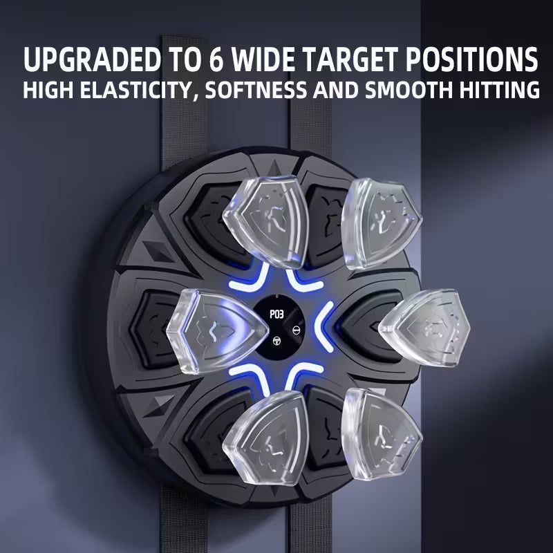 Smart Music Boxing Target – Wireless Wall-Mounted Punch Trainer with USB Charging
