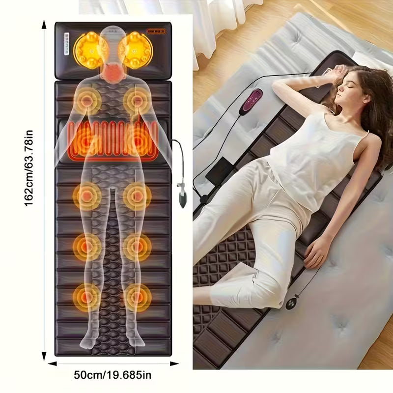Full-Body Massage Mattress with Wave Vibration & Air Bags