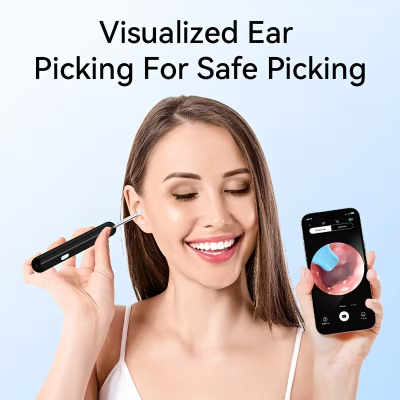 Wireless Earwax Removal Tool with Camera & Light – Smart Visual Ear Cleaner Kit