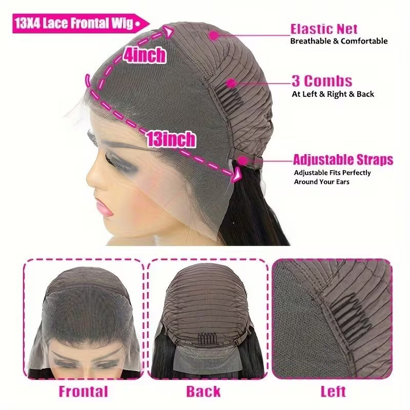 Brazilian Human Hair Bob Lace Wig 13x4 – 150% Density