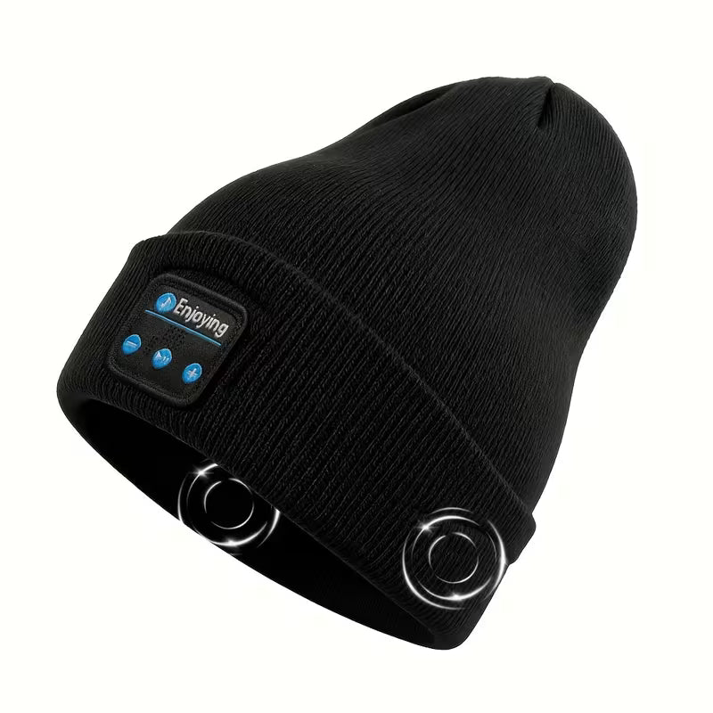Autumn Winter Bluetooth Knitted Hat – Wireless Headset, Noise Reduction
