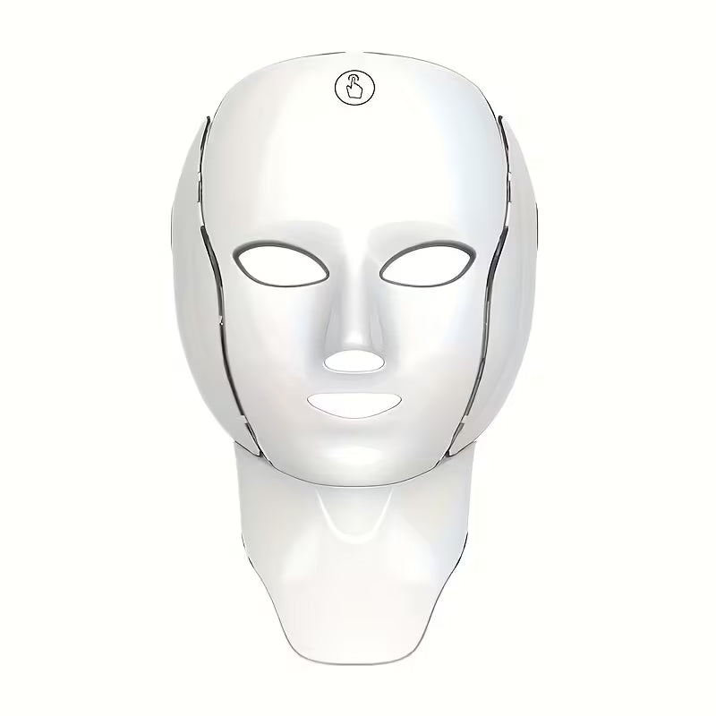 7-Color LED Facial Mask – USB Rechargeable Skincare Therapy Mask for Glowing Skin