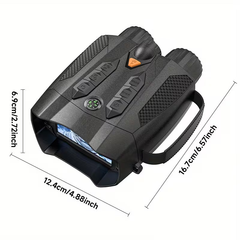 INSKAM 4K Night Vision Binoculars with 7.62cm Display & Flashlight (512GB Support)