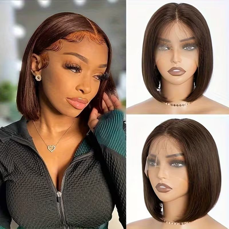 Brazilian Human Hair Bob Lace Wig 13x4 – 150% Density