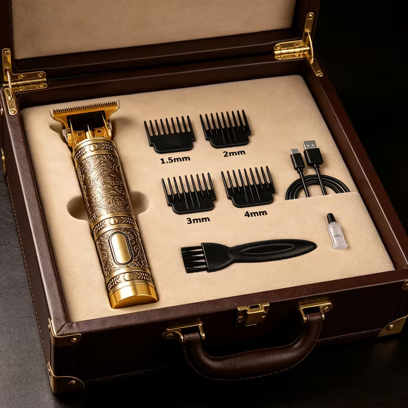 Premium Men’s Grooming Kit – Cordless Trimmer Set with LCD