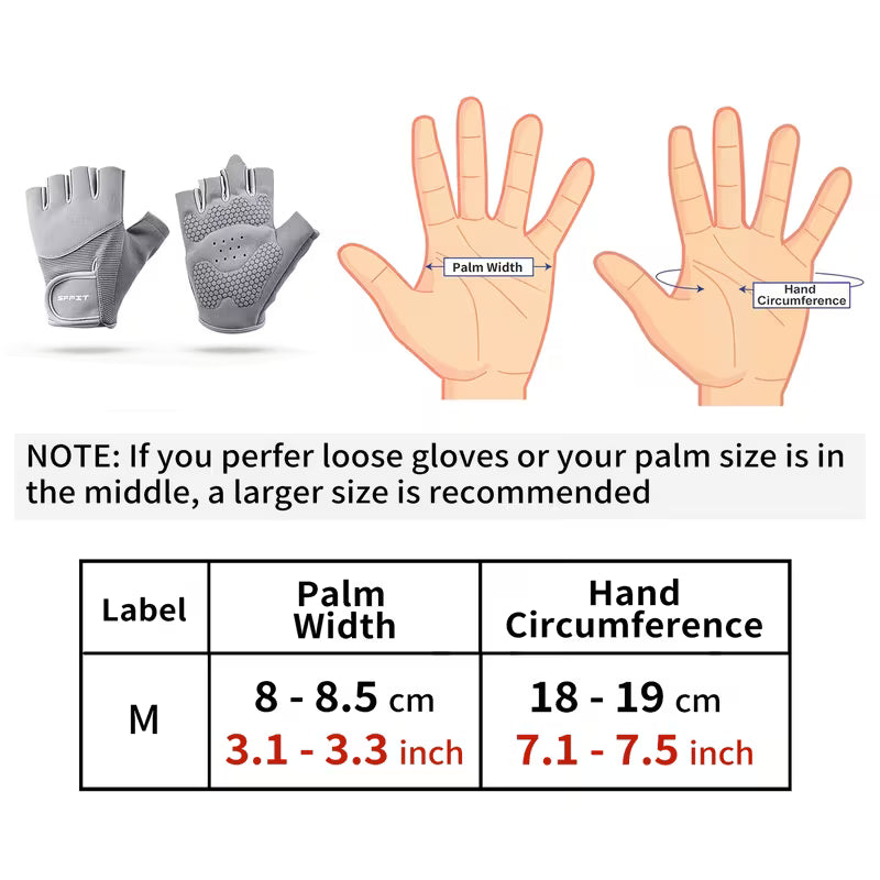 Fingerless Workout Gloves – Breathable Gym & Cycling Grip