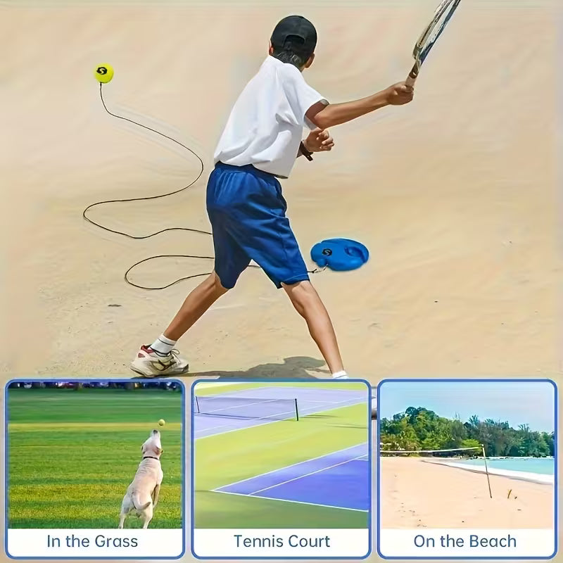 Outdoor Tennis Training Set – Racket & Rebound Ball