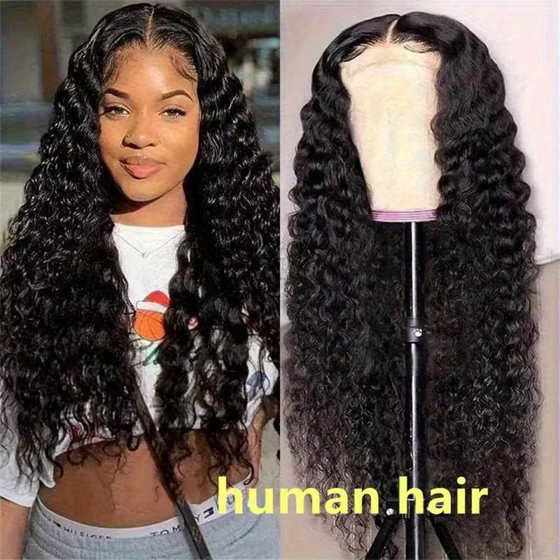 250% Density Deep Wave Lace Front Wig – Brazilian Virgin Human Hair