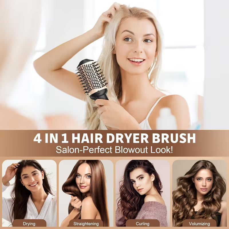 4-in-1 Hair Dryer Brush – Professional Hot Air Volumizer