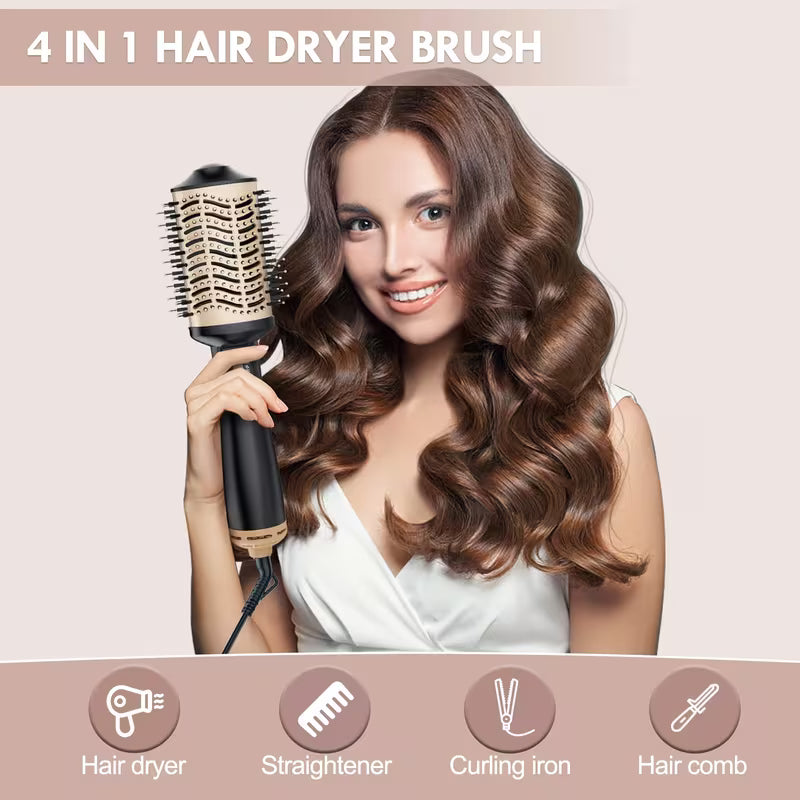 4-in-1 Hair Dryer Brush – Professional Hot Air Volumizer