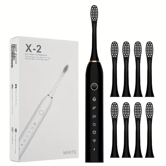 Rechargeable Smart Electric Toothbrush – 8 Heads, 6 Modes