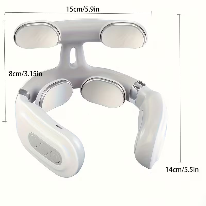 Portable USB-Rechargeable Neck & Shoulder Massager | Deep Relief for Stress & Tension