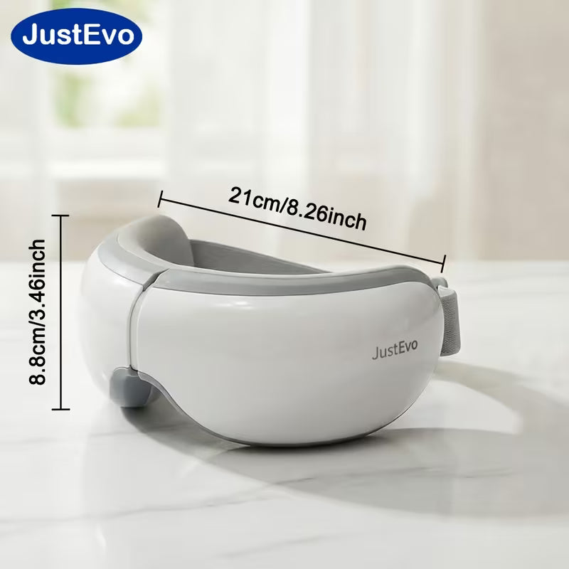 JustEvo Eye Massager – Heated Eye Mask with Music for Relaxation & Eye Care