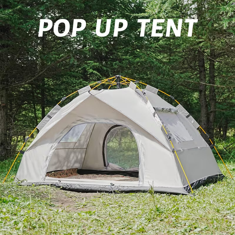 Portable Camping Tent with 2 Doors & 2 Windows