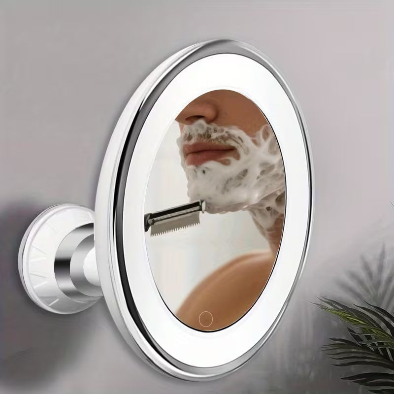 10X LED Magnifying Mirror – 3 Light Modes, 360° Rotation