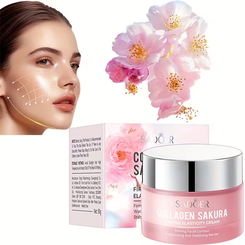 Sakura Collagen Moisturizing Face Cream – Smooth & Delicate Skin Care