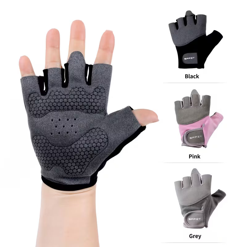 Fingerless Workout Gloves – Breathable Gym & Cycling Grip
