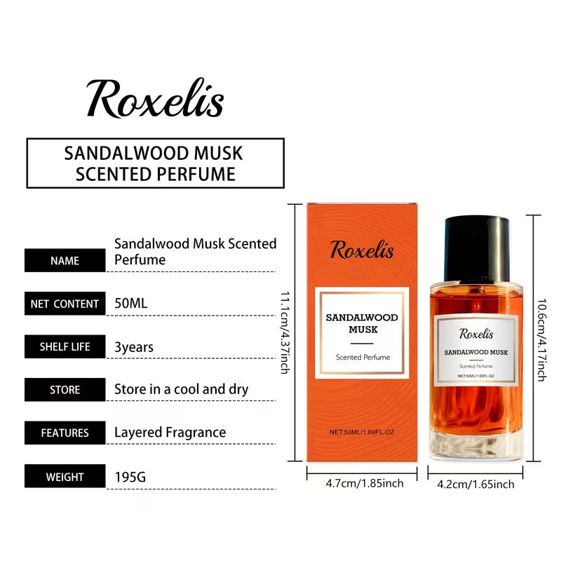 Elegant Sandalwood Perfume for Women – Fresh, Natural & Long-Lasting Mini Fragrance (Inspired)