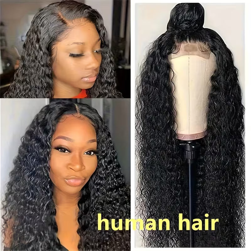 250% Density Deep Wave Lace Front Wig – Brazilian Virgin Human Hair
