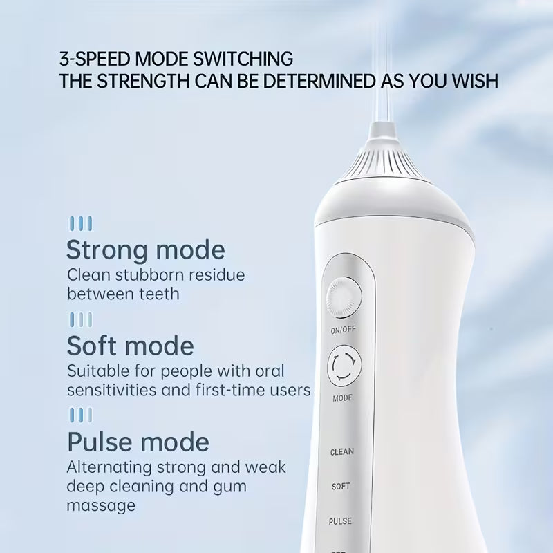 MORX USB Rechargeable Water Flosser – 320ML Portable Oral Cleaner