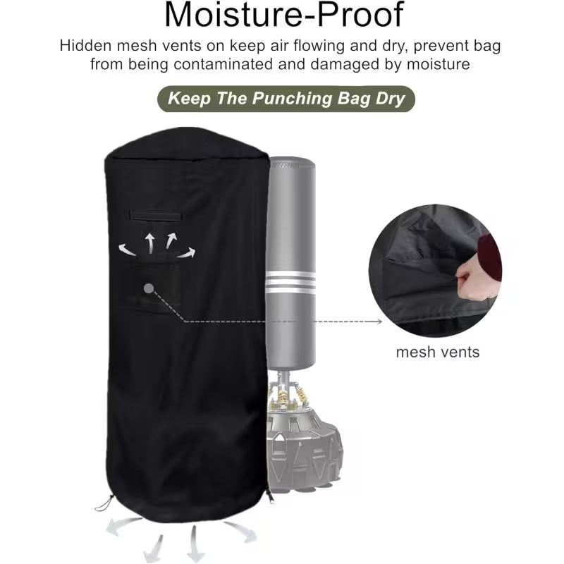 Freestanding Punching Bag Cover – Waterproof Adjustable Heavy-Duty Boxing Bag Protector