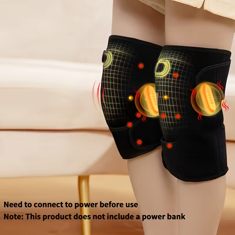 Heated Vibrating Knee Wrap – Joint Pain Relief Massage Pad for Knee, Elbow & Shoulder