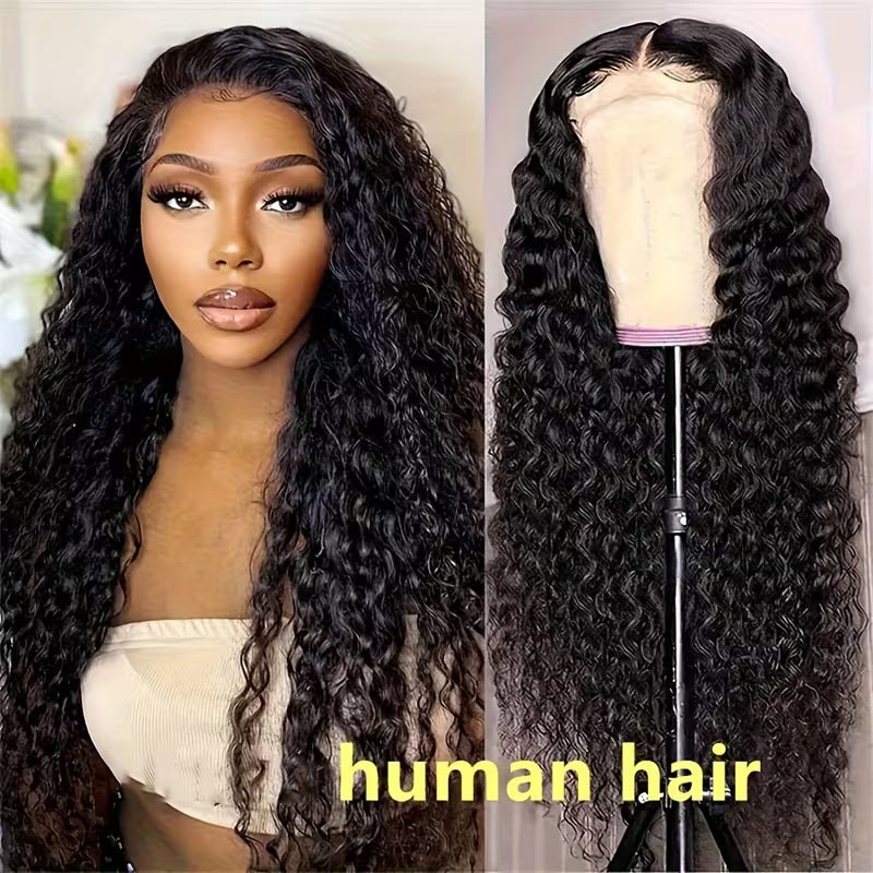 250% Density Deep Wave Lace Front Wig – Brazilian Virgin Human Hair