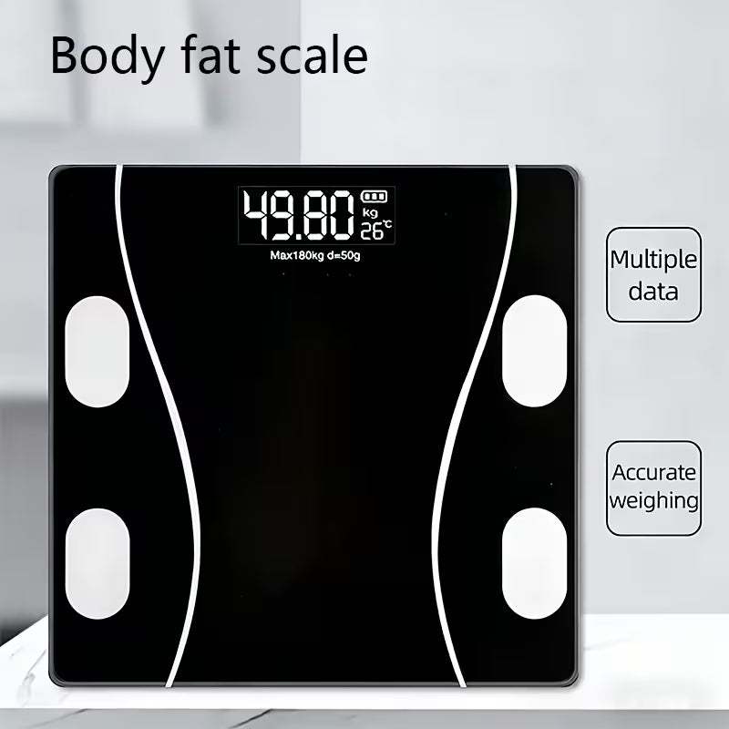 Smart Body Fat Scale – USB Rechargeable Digital BMI & Body Composition Monitor