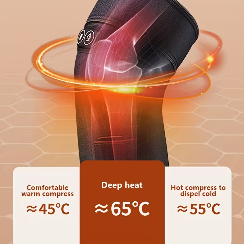 Heated Vibrating Knee Wrap – Joint Pain Relief Massage Pad for Knee, Elbow & Shoulder