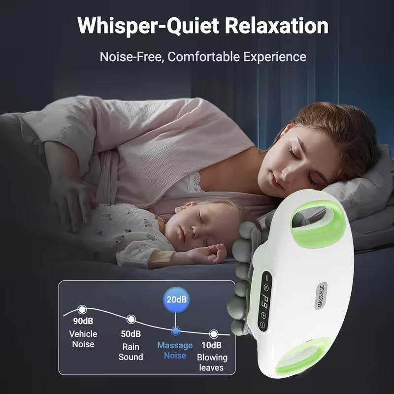 18-Head Electric Body Massager with Heat & Vibration | USB Rechargeable