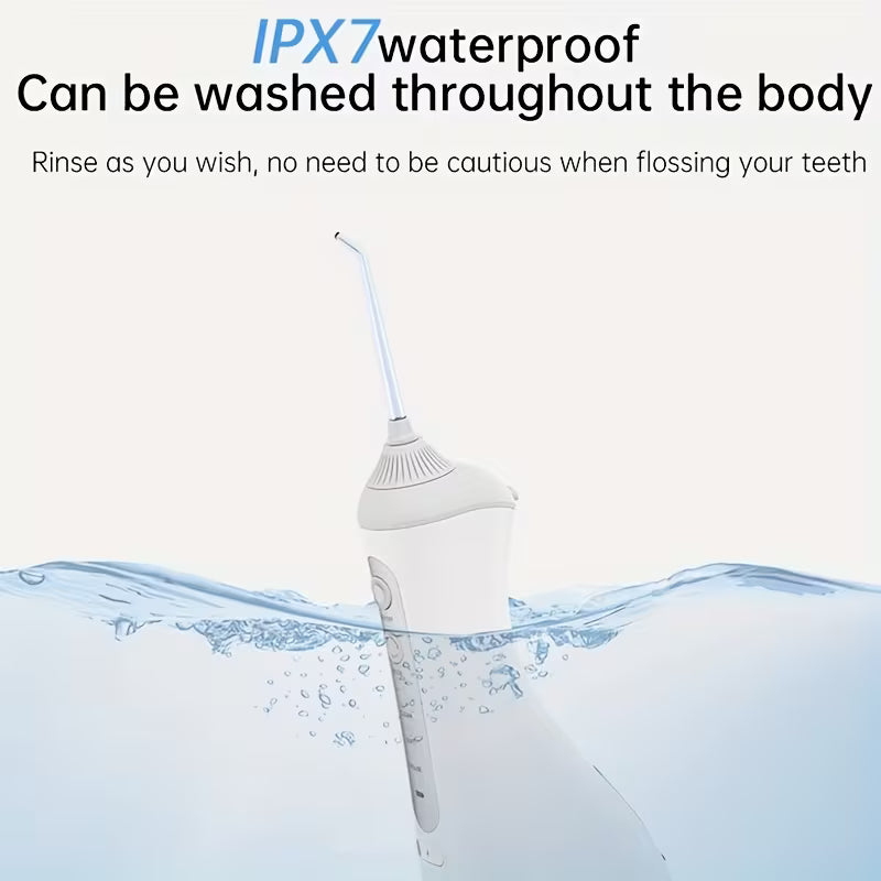 MORX USB Rechargeable Water Flosser – 320ML Portable Oral Cleaner