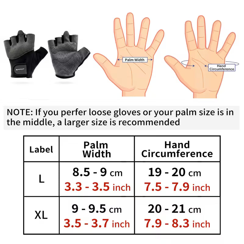 Fingerless Workout Gloves – Breathable Gym & Cycling Grip