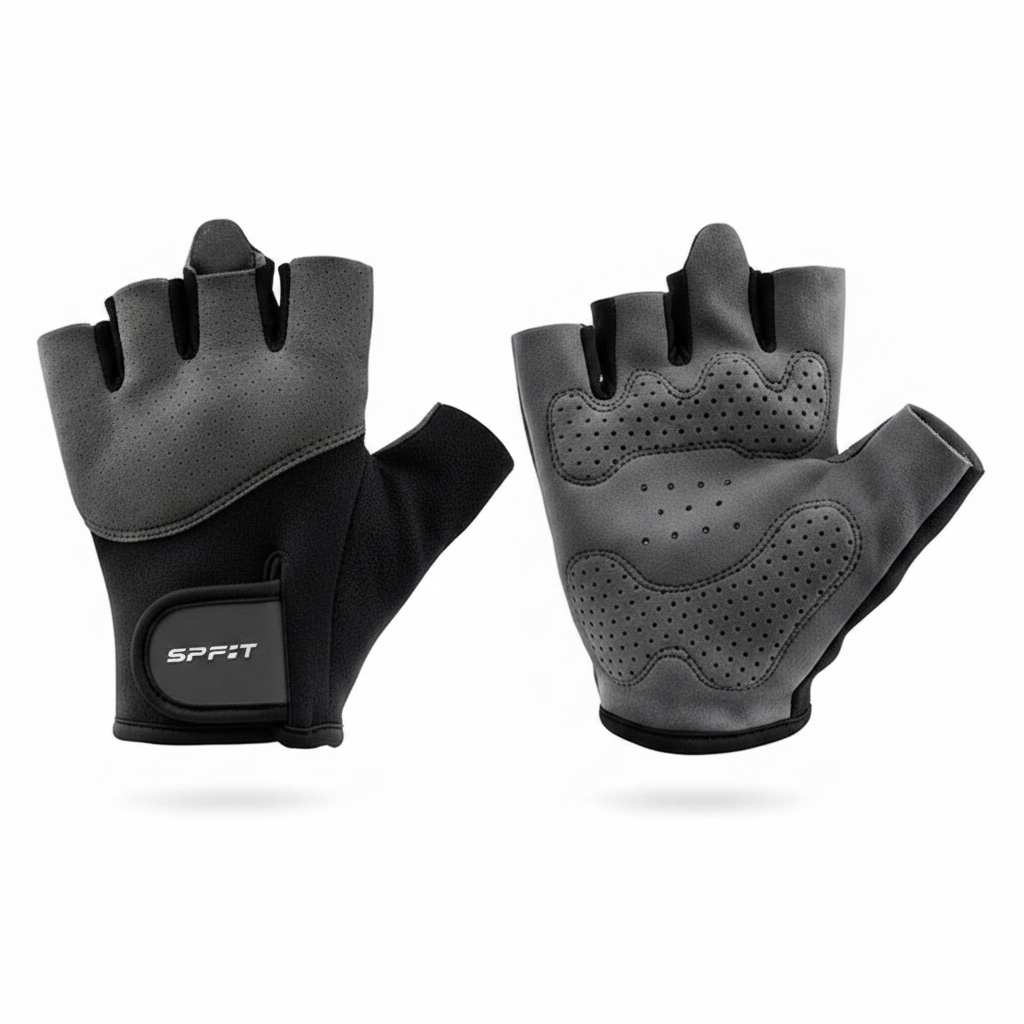 Fingerless Workout Gloves – Breathable Gym & Cycling Grip