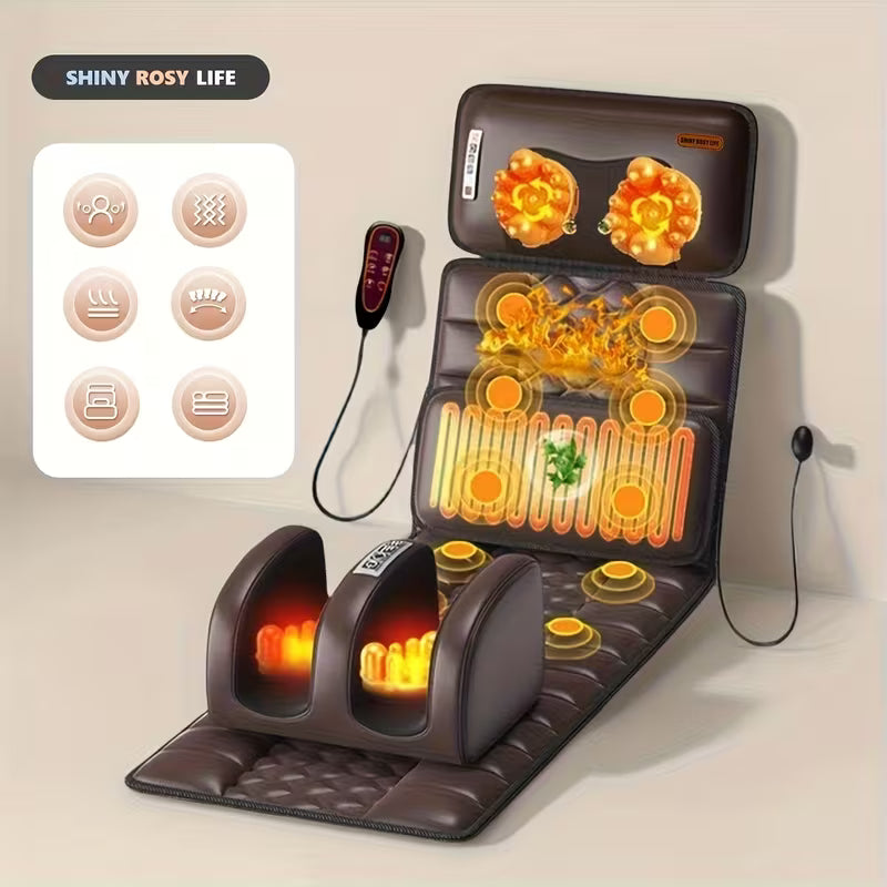 Full-Body Massage Mattress with Wave Vibration & Air Bags