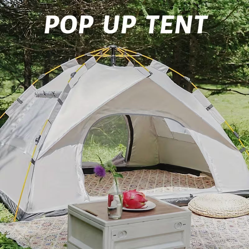 Portable Camping Tent with 2 Doors & 2 Windows