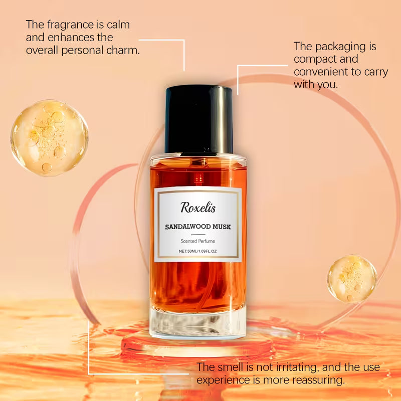 Elegant Sandalwood Perfume for Women – Fresh, Natural & Long-Lasting Mini Fragrance (Inspired)