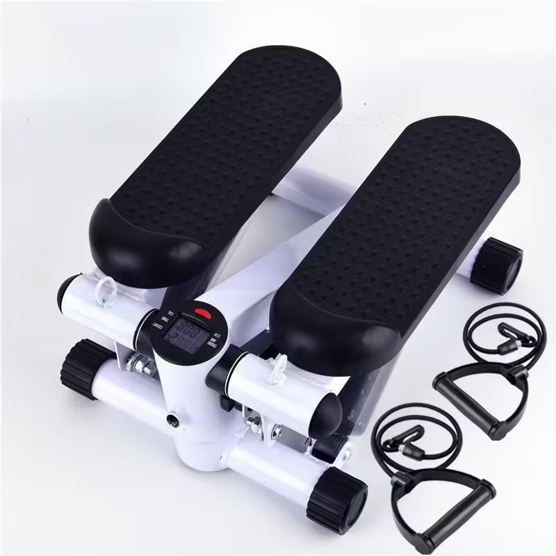 Hydraulic Stepper Machine with Resistance Bands & LCD Display